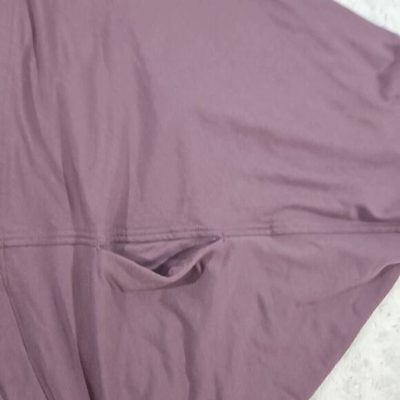 Athleta womens size medium oversize lilac purple Cocoon Wrap with pockets - Picture 4 of 10